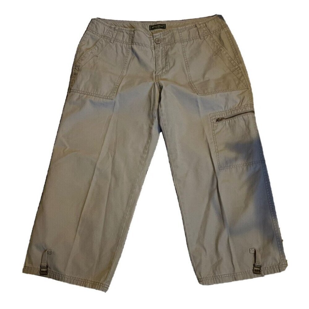 Eddie Bauer Women Size 12 Petite Cargo Capri NWOT
